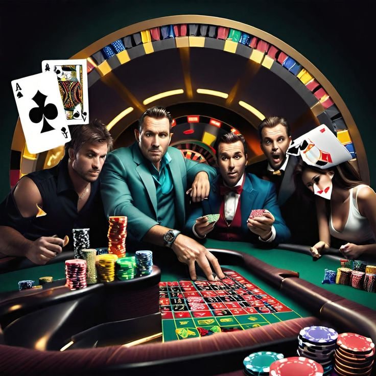 Hình ảnh mô phỏng lobby casino trực tuyến ne88 với nhiều trò chơi slot, game bài